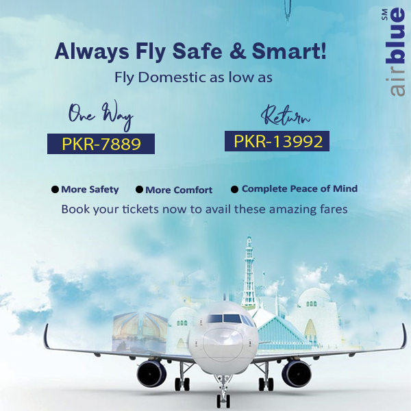 air blue one way ticket price