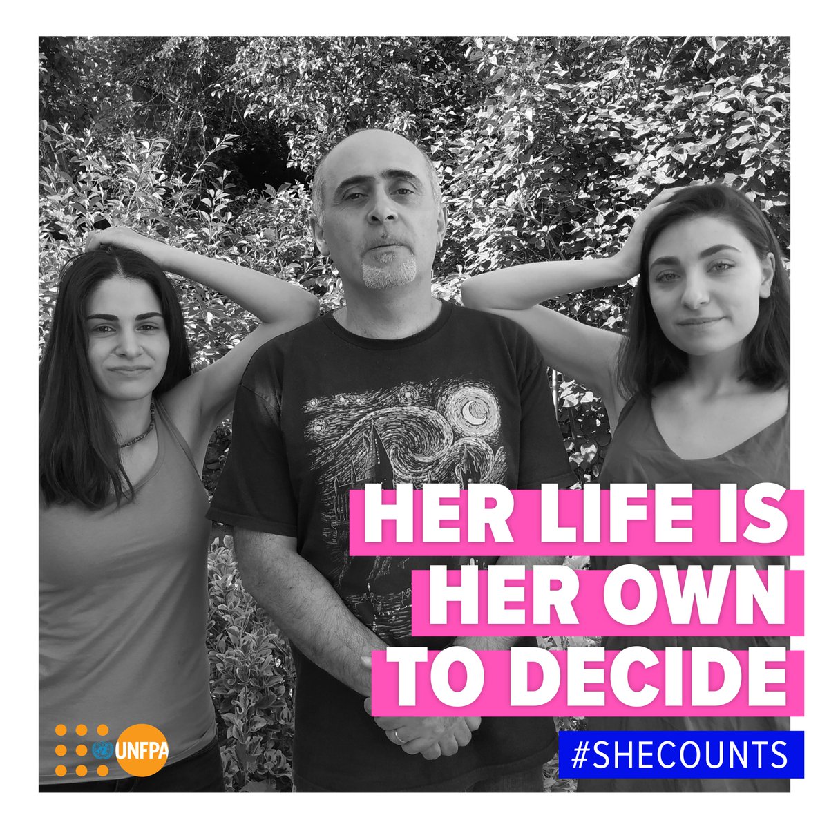unfpaeecaro's tweet photo. Vlogger, podcast host &amp; internet security expert Samvel Martirosyan (@Kornelij) is vocal about his support for equal opportunities for women – including his two daughters - in all spheres of Armenian society. Because #SheCounts! https://t.co/wYvWfjDB8w #AgainstMyWill #SWOP2020 https://t.co/PbsJ2GxA4V