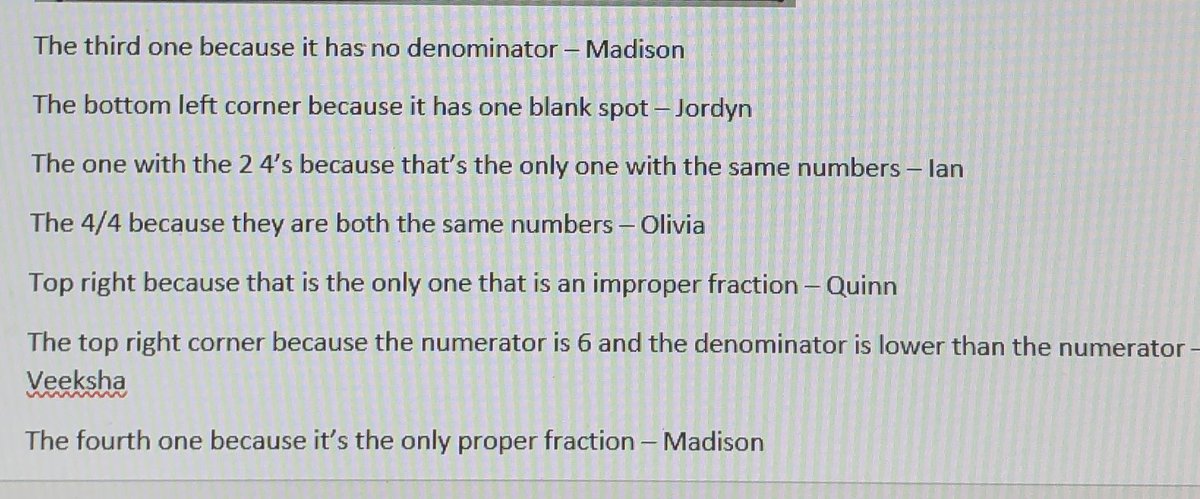 Which one doesn’t belong? Swipe to see the different responses and reasonings. Look at all that math vocabulary! #GECDSBSLP2020 <a href="/ClaraHowitt/">Dr. Clara Howitt</a> @MlleParaschak <a href="/gecdsbpro/">GECDSB PR</a>
