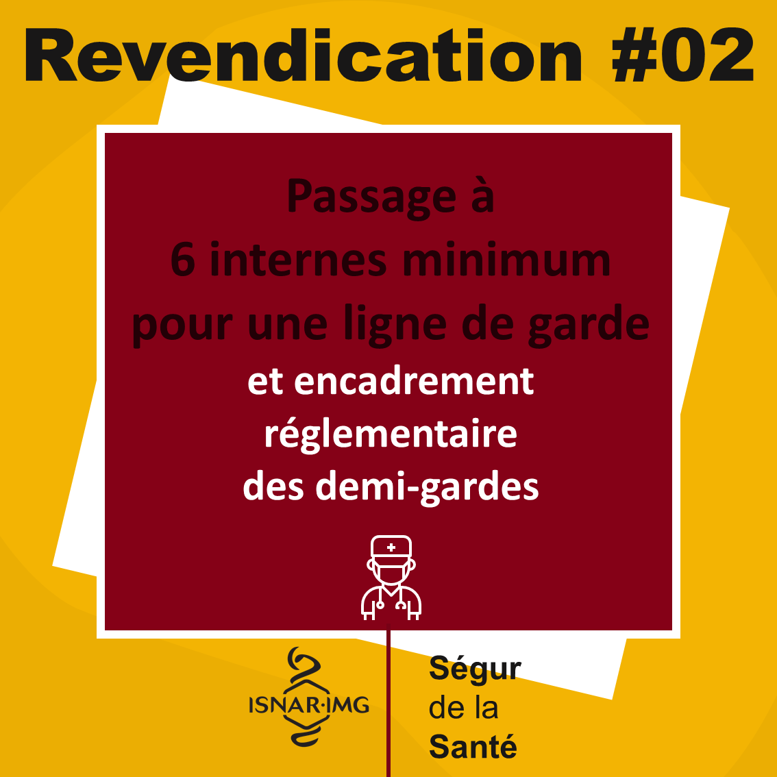 [Recap’ # 06]

Non respect du temps de travail et du repos, demi-journée de formation non disponible… 

🔴 Le service de garde est souvent dépassé. 

✔️ Pour leur sécurité et celle de leurs patients, il faut passer le nombre d’interne par ligne de garde à 6 !

#SegurdelaSanté