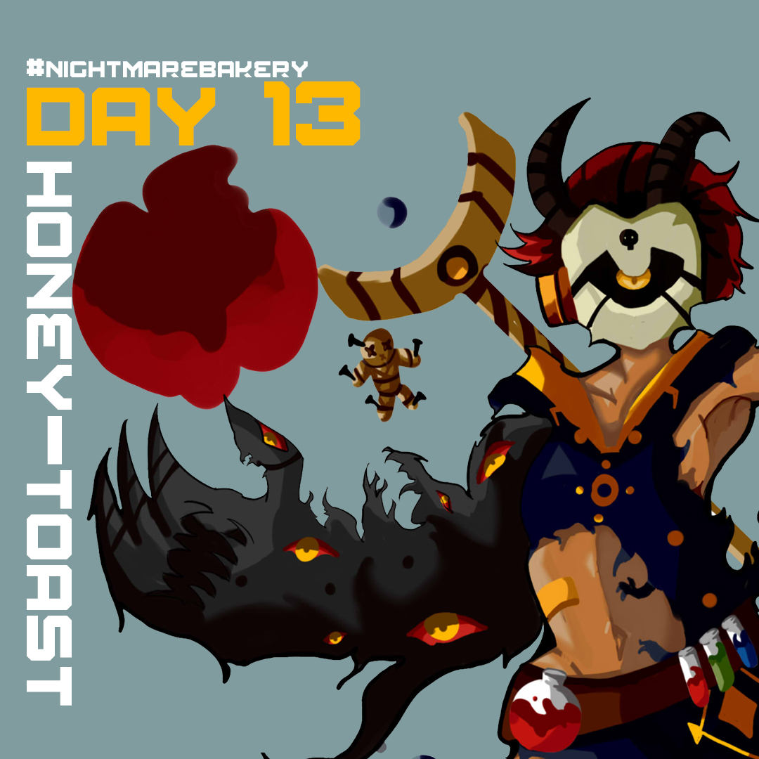 KaoruZm's tweet photo. Day 13 honey toast
#nightmarebekery #ArtistOnTwitter #illustration #demidemon #conceptart #Demon #originalcharacter #originalart https://t.co/p6KBvI79XU