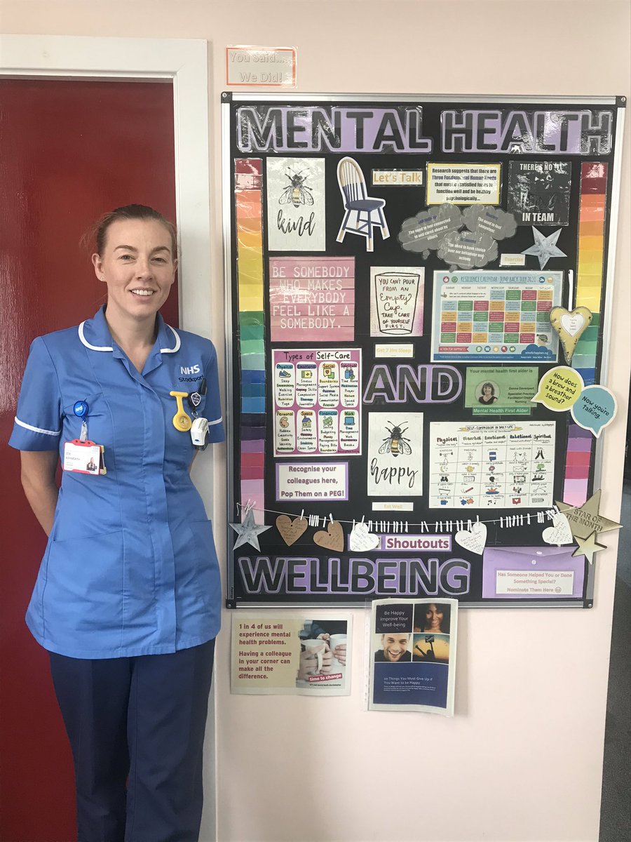 Loving this notice board in the District Nurse office by @ZoeAshworthRGN <a href="/MargaretMalkin1/">Margaret Malkin</a> <a href="/SharonPlant12/">Sharon Plant</a> <a href="/StockportNHS/">Stockport NHS FT</a> #staffwellbeing