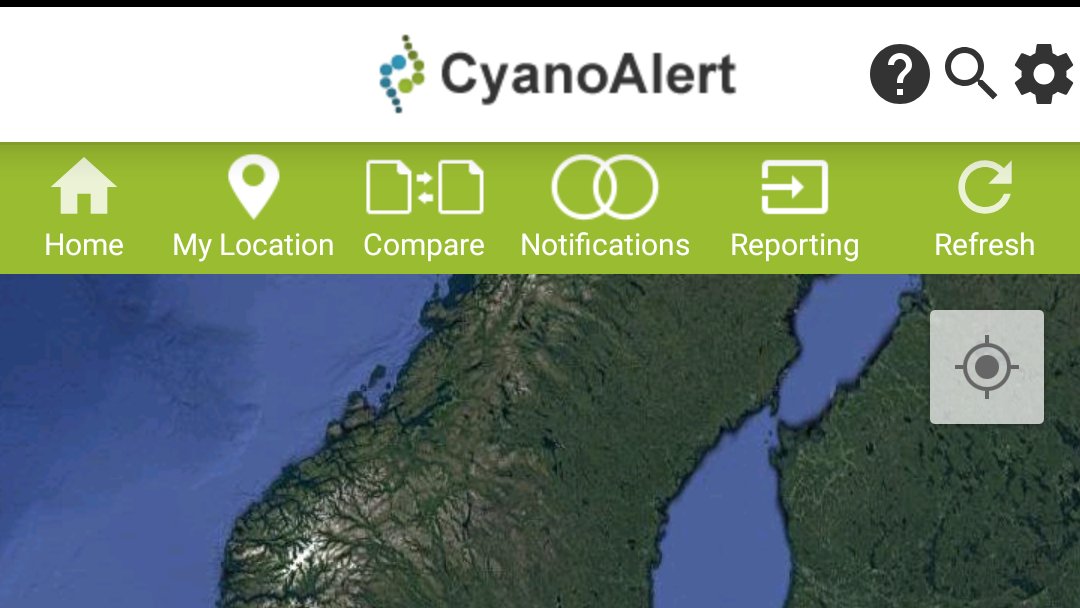 CyanoAlert's tweet photo. 1 week ago the #CyanoAlert project ended and the #CyanoAlertService started. We proudly present you our free Android device App for a bit of a glimpse into our Service. Thanks @EPA for the collaboration on the App.  Download: https://t.co/LsaMbWpwX0 https://t.co/WUgFXxwkfC