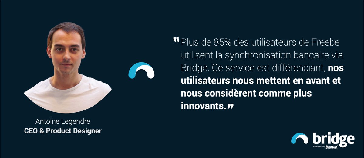 C'est une joie d'accompagner <a href="/getFreebe/">Freebe</a>, qui soutient les #freelances dans l'automatisation de leur #gestion #administrative depuis une interface simple, intuitive et avec une expérience moderne.
Merci <a href="/Thegendre/">Antoine Legendre</a> pour son témoignage
#client #SuccessStory #dsp2 #openbanking