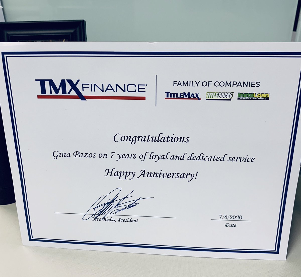 Lucky 🍀7️⃣happy anniversary to me !! #TMXFinance #tmxfamilyofcompanies ❤️what I do &amp;  ❤️ working with great leadership thank you for helping me reach this milestone 🙂🥳