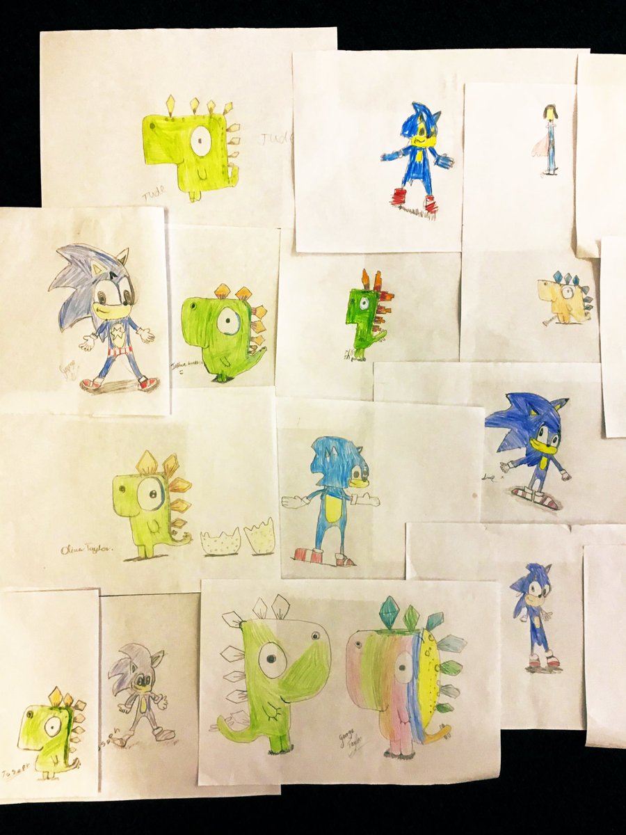 HimidClass's tweet photo. @RobBiddulph A range of artists from years 2-5! We’ve loved recreating these characters 🎨 @OlqopPrimary #DrawWithRob https://t.co/C2Vn2kxJXP