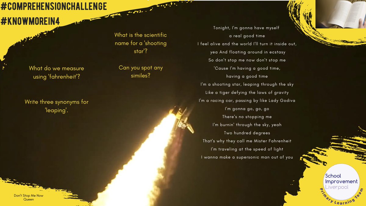 SIL_EduSupport's tweet photo. Who's having a good time this Wednesday?
#ComprehensionChallenge π today is from the amazing @QueenWillRock
Listen here π https://t.co/x4sFj6m1Ow
#knowmorein4 #english #comprehension #recovery #homelearninguk https://t.co/7FoUq6Uk3f