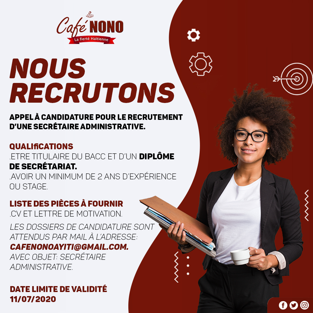 cafenonoayiti's tweet photo. We are hiring! #CafeNono #CafeNonoAyiti https://t.co/7N2UtpRfqZ