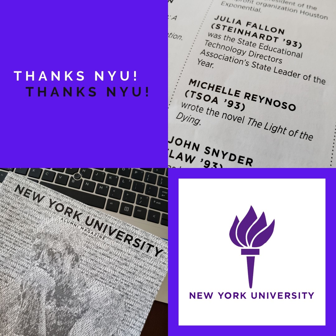 MichelleReynoso's tweet photo. Thanks NYU for sharing the news! #TheLightOfTheDying #TSOA #NYU #newyorkuniversity #nyutisch #instanyu NYU Alumni NYU Tisch School of the Arts https://t.co/IN16SjLCRp