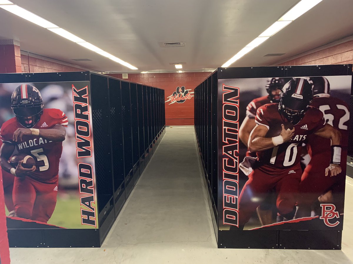 The new locker room is complete. Thanks to everyone who made this possible. Go Wildcats!!!