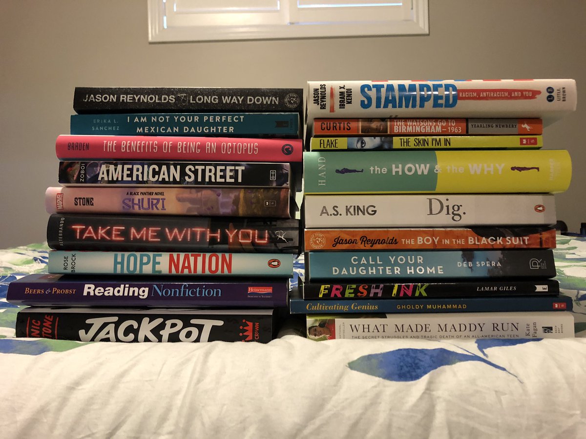 Ms_S78_LDSB's tweet photo. Summer Reading List 2020. A few titles that I have read before but thought they were important to re-read again. Thanks @clarkedi for the reminder. #SummerReadingChallenge #booklove #LDSBreads https://t.co/7TPd1V9UY8