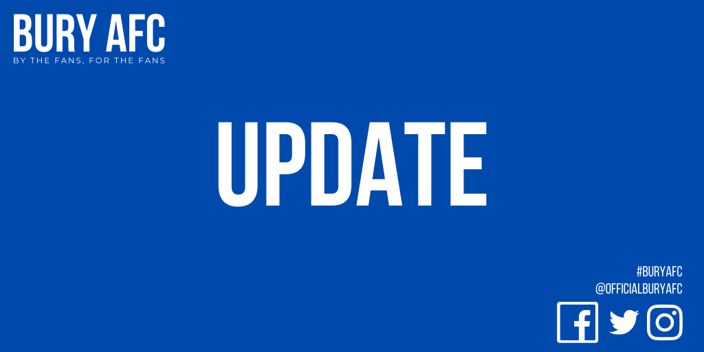 buryfc_women's tweet photo. π΅βͺοΈBury AFC | Update βͺοΈπ΅
The latest details coming out of Bury AFC & Shakers Community is available below:
https://t.co/iNJhpEQEkP
We are #BytheFans #FortheFans.
You can join to own your part in #BuryAFC. Click the link below:
https://t.co/uURuJ58diC
#ShakersCommunity https://t.co/5Jcn4Aq9UC