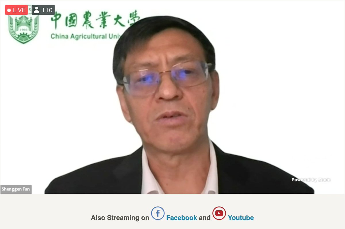 We have solid data that agriculture can really improve food nutrition; women’s empowerment in agriculture will drastically improve nutrition, says Shenggen Fan.  @shenggenfan  #ifpriLIVE  #IFPRI