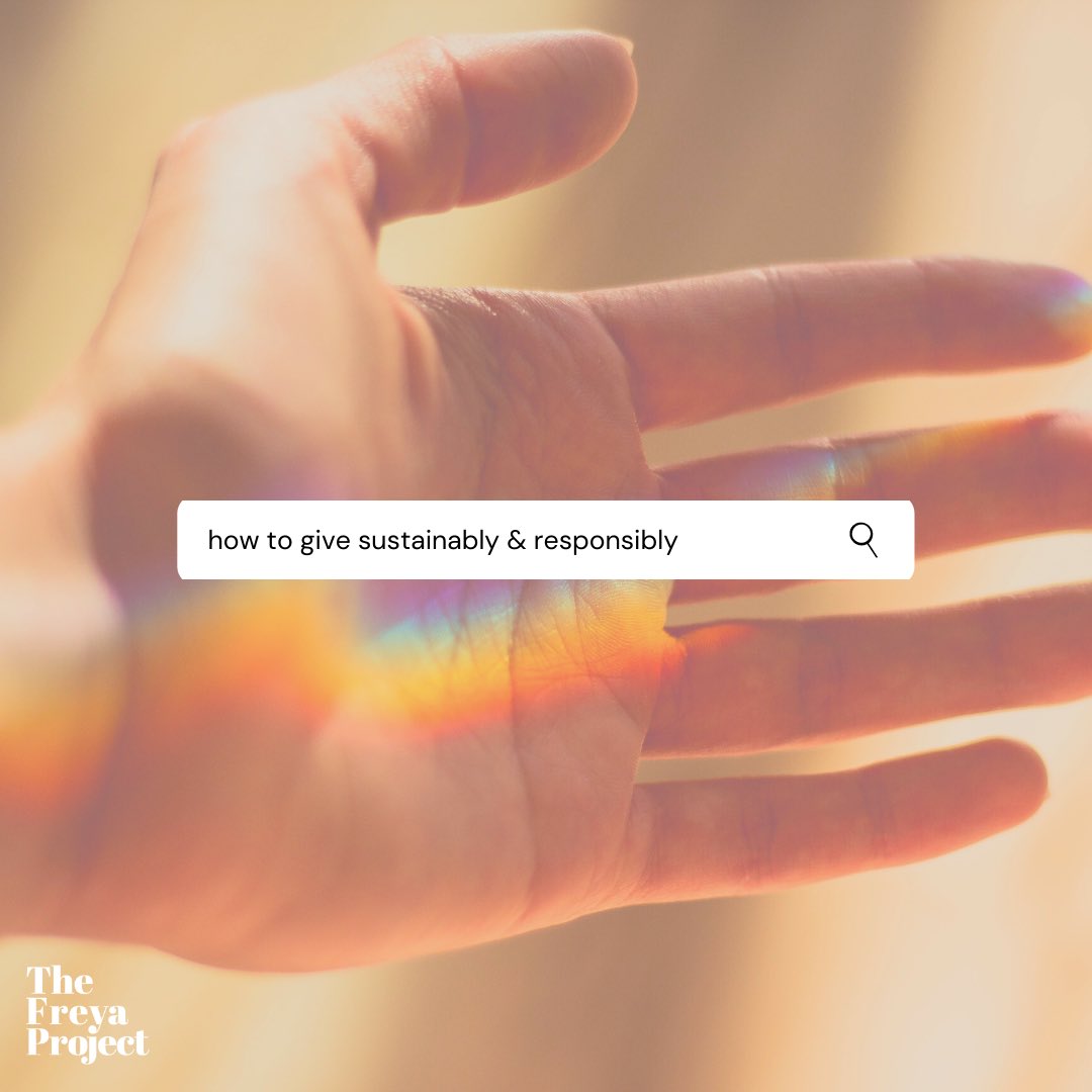 TheFreyaProject's tweet image. We want to help you give sustainably and responsibly. Follow this simple guide: bit.ly/2VZOetf