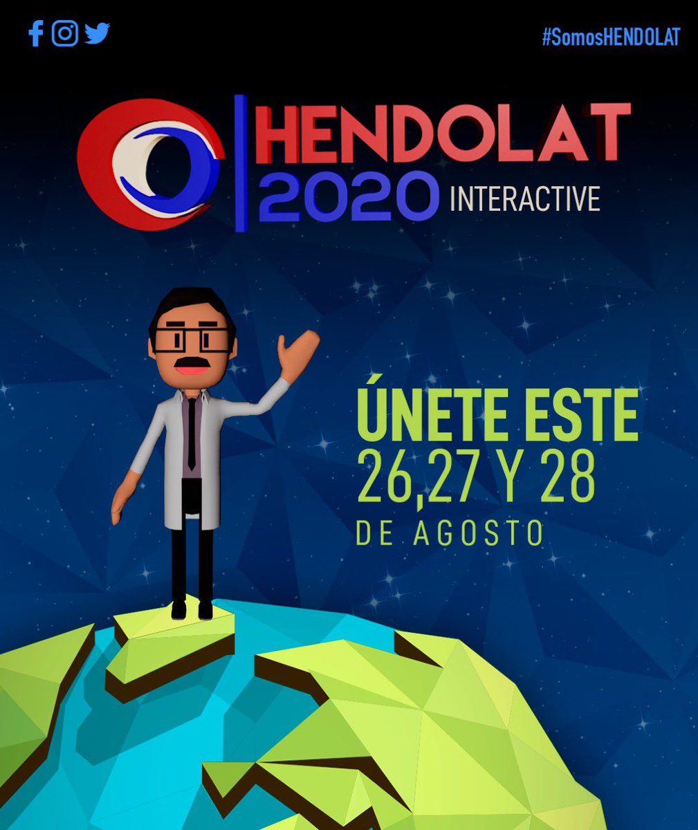 hendolat's tweet photo. #HENDOLATinteractive 🌎
Apto solo para quienes están dispuestos a vivir una nueva experiencia virtual al estilo #HENDOLAT
#SaveTheDate 26, 27 y 28 de agosto
🔜 Más noticias... #CongresoAnualHENDOLAT
#somosHENDOLAT
#HENDOLAT2020
#HENDOLATbeyond
#HENDOLAT360 https://t.co/GgbyBrqV4Z