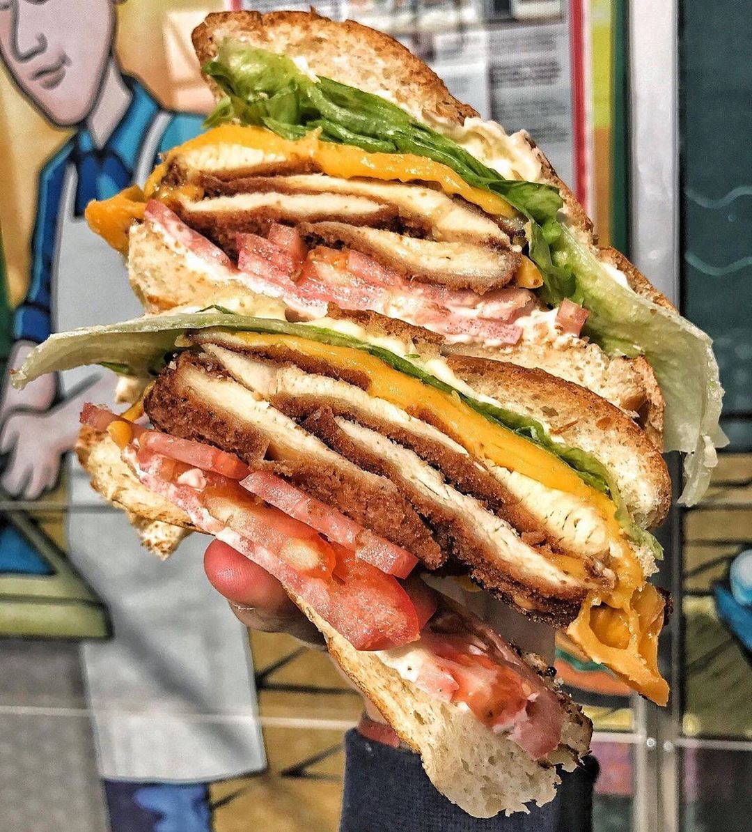 That's a good looking sandwich | 🔁: @thebagelmaster/IG https://t.co/ZwVtDVYrvH