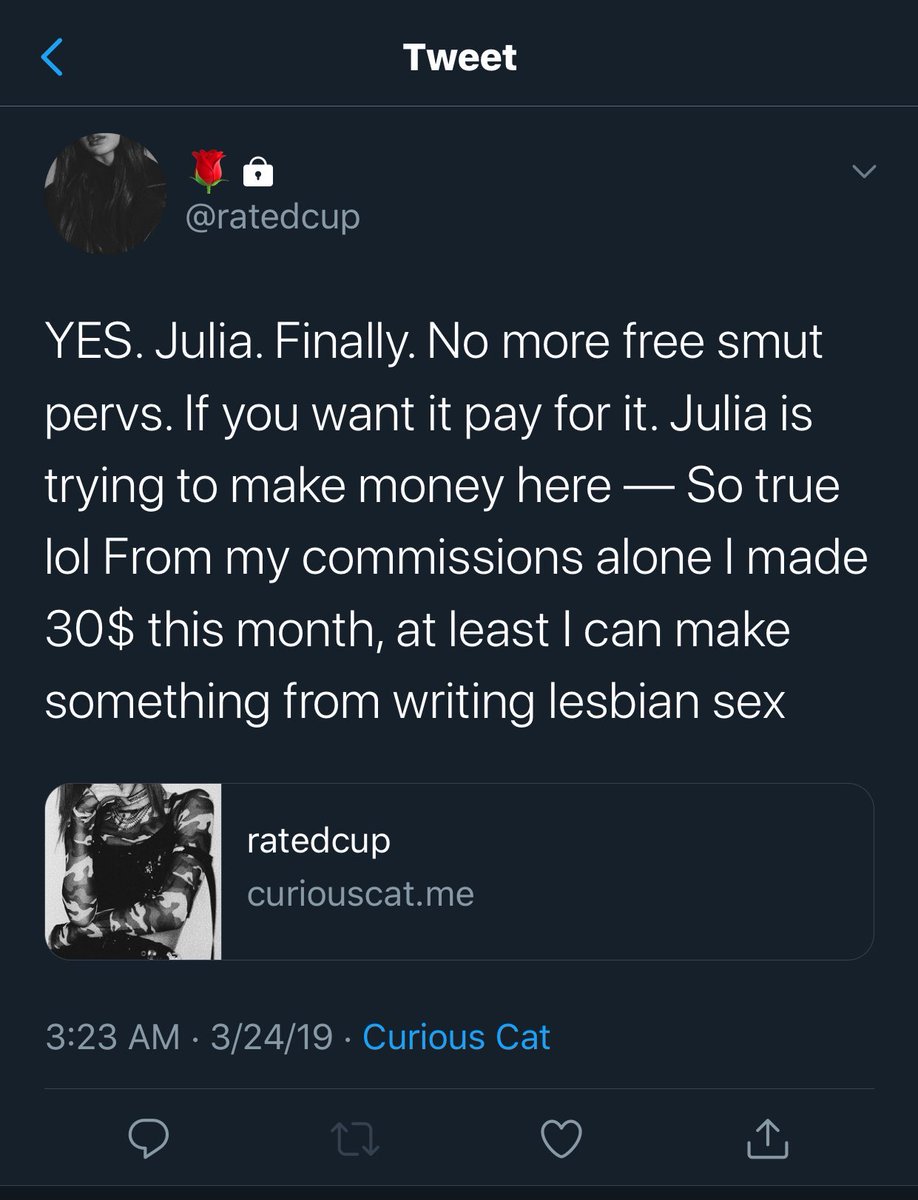 foxy on Twitter: "she earns money from writing smut aus??? https