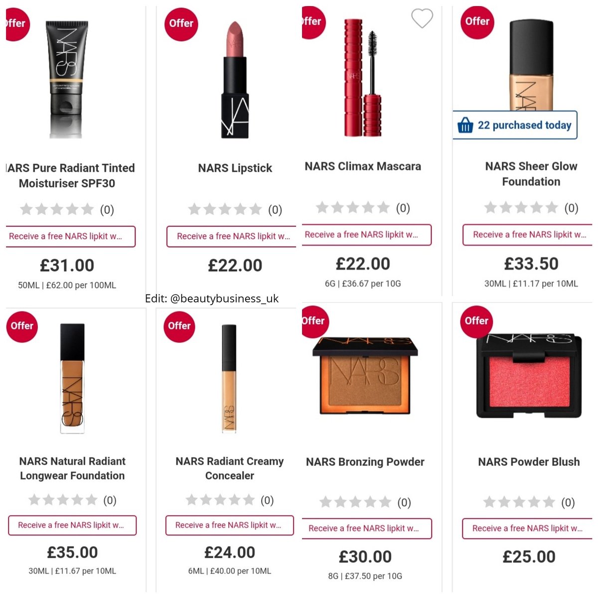 BeautyBusiness_'s tweet photo. ✨ NEW BRAND! Great news! @NARSCosmetics is now available at @BootsUK! From foundations to lipsticks &amp; mascaras!
➡️Available now at @BootsUK! https://t.co/7JHu2Ueji4