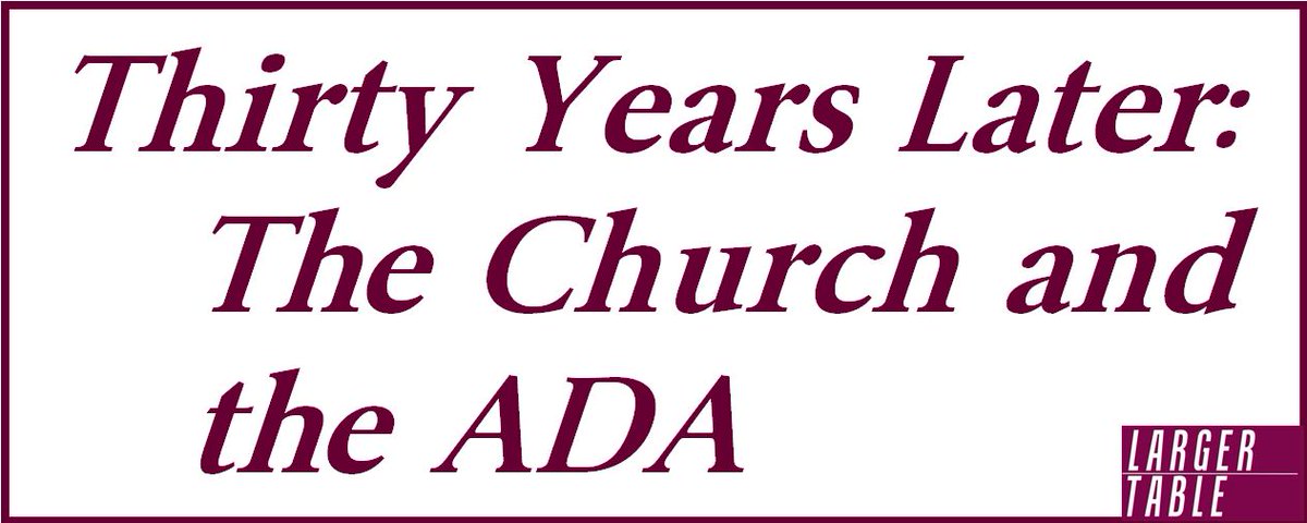 david_morstad's tweet photo. The Church and the ADA. July 26, 2020 marks the 30th anniversary of the signing of the Americans with Disabilities Act… but faith communities are stuck with an uncomfortable reality. https://t.co/eYJOfozzxr @aaiddreligion @TheologyDis https://t.co/Raqlk7RacF