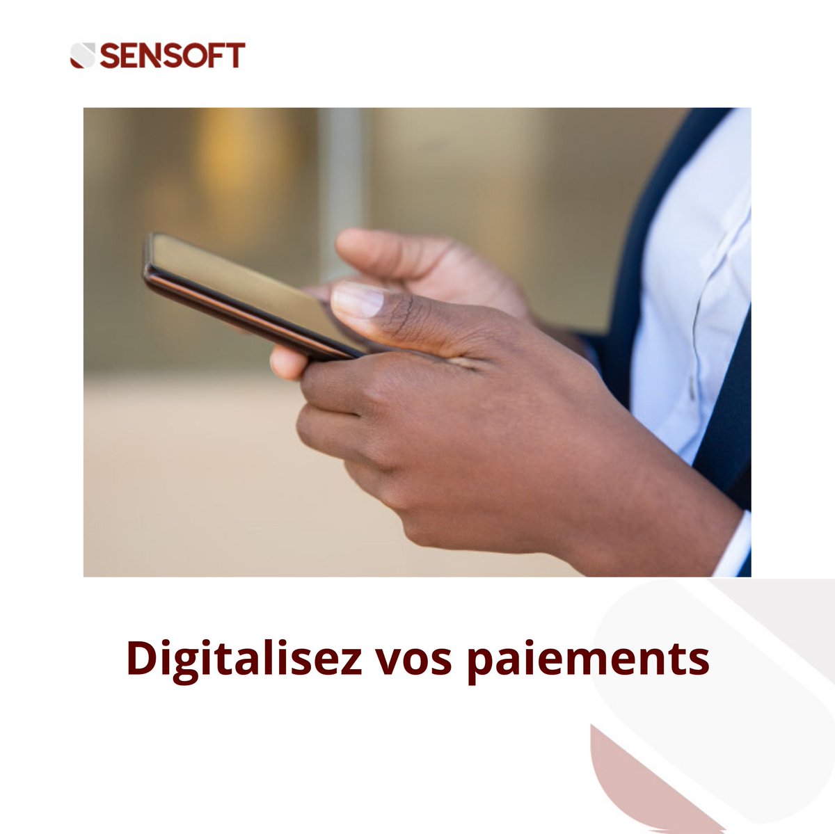 SensoftS's tweet photo. Opte pour Cynod, le paiement électronique, véritable barrière à la propagation du covid. #Sensoft #Cynod #PaiementElectronique #Securite https://t.co/KnqXSfEtcD
