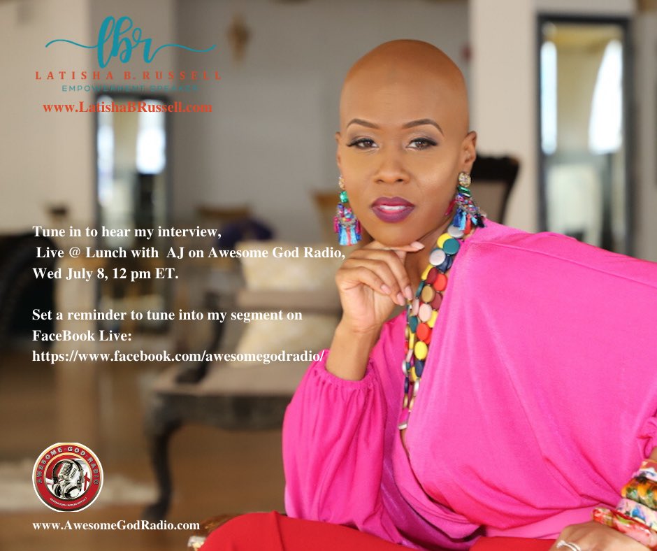 Corretta_Doctor's tweet photo. @AwesomeGodRadio welcomes Latisha B. Russell today at NoonET Live on FB https://t.co/o8MKotz9VY