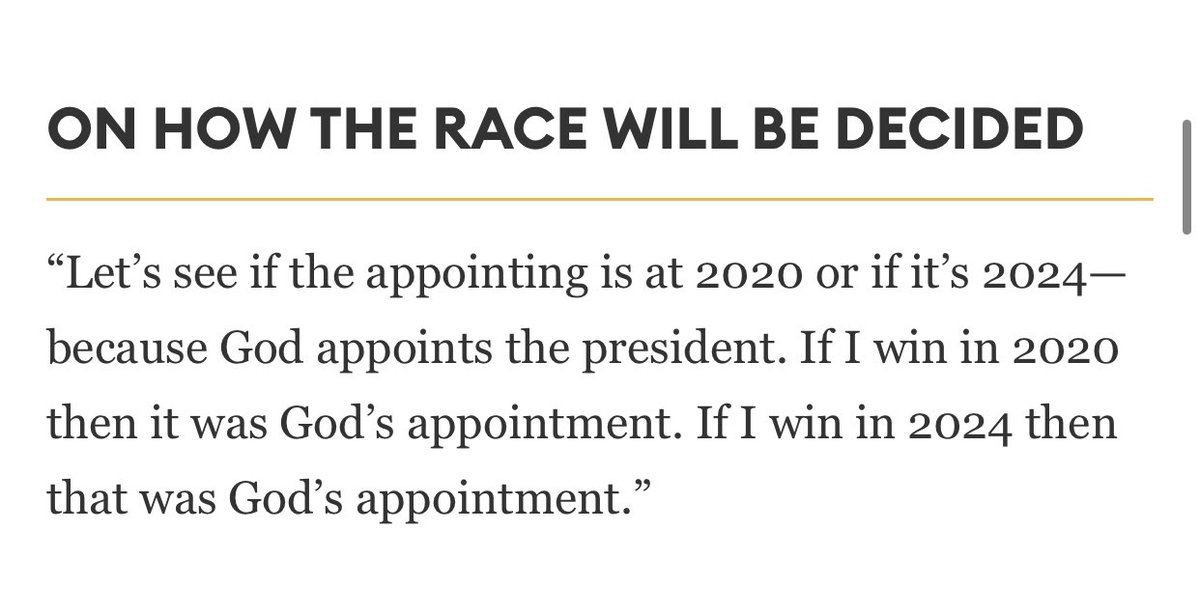 Kanye West believes God will appoint the president, whatever the case.