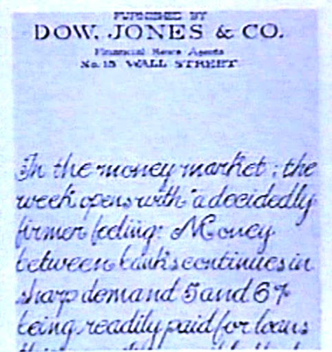 64/70The business was headquartered in the basement of a candy store. They kept it simple. Throughout the early years, they'd print brief news bulletins with key market updates and hand-deliver copies to the traders at the exchange. These were called flimsies.