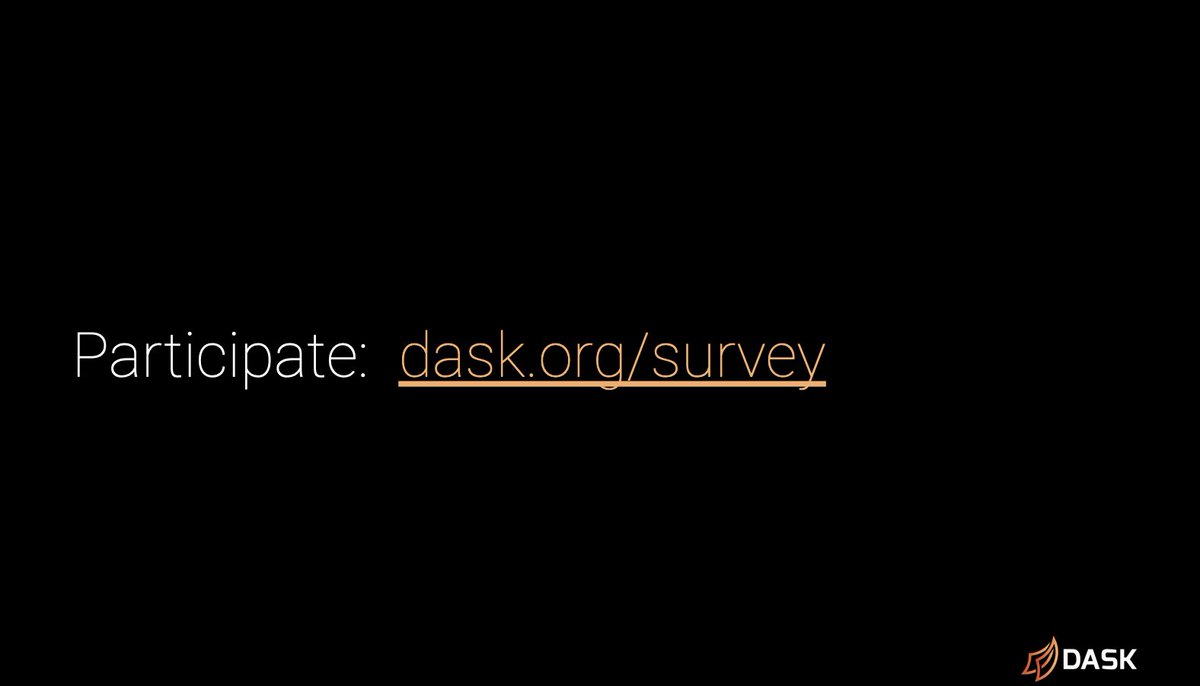 Link to the Dask survey