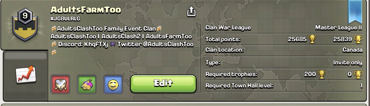 AdultsFarmToo is back in business! Currently taking minis at th10 and below.  #ClashOfClans