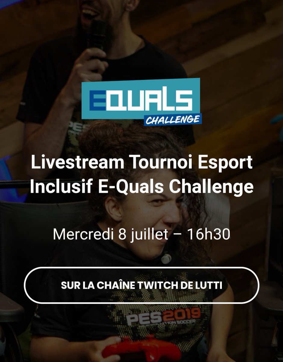 MisterIl_'s tweet photo. On est partis pour le #EqualsChallenge sur la chaîne de @LuttiLutti_ !
Venez soutenir l'initiative sur https://t.co/newziS8Pz1 ! https://t.co/o4zaK5T638