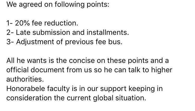 AmmaraRamzan1's tweet photo. We, students are not from so called "Royal Families" so plzzz take this issue into account (Fee reduction)...
 
#imrankhanPTI
#Shafqatmehmood
#iqrarulhassan 
#WaseemBadami
#hecpkofficial https://t.co/l1zHBSYhbV
