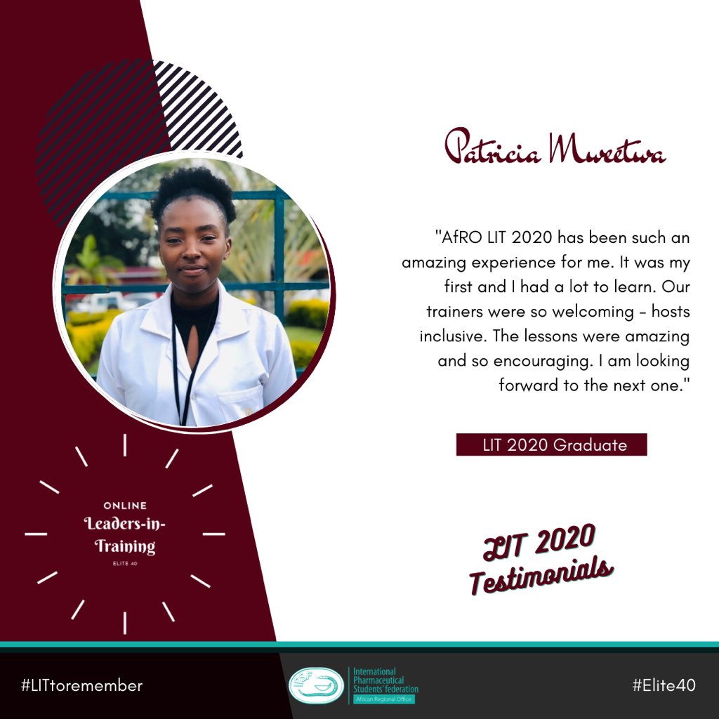 IPSFAfRO's tweet photo. [IPSF AfRO LIT 2020 Testimonials]

Pre-LIT, we used this famous quotation, "if your actions inspire others to dream more, learn more, do more and become more, you are a leader." - John Quincy Adams
#AfROLIT2020 #LITtoremember #Elite40 #AfROCares https://t.co/k8UGO41rdJ