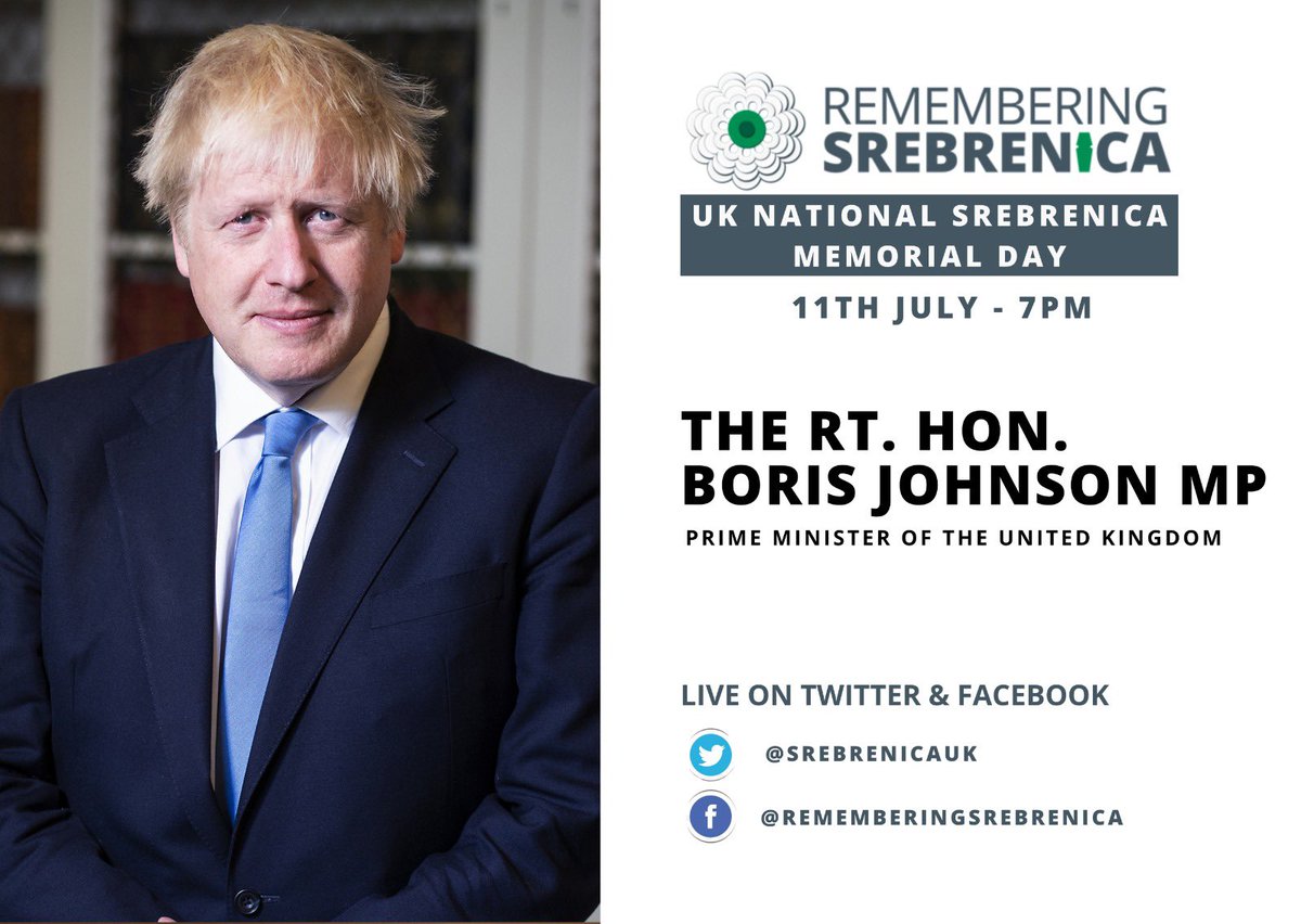 SrebrenicaUK's tweet photo. We are proud to announce that His Royal Highness Prince Charles and the Prime Minister of the United Kingdom will be in attendance as we commemorate the worst atrocity on European soil since The Holocaust. 

Join us as we remember, educate, and reflect. 

#Srebrenica25 https://t.co/jsMZmFxq3I