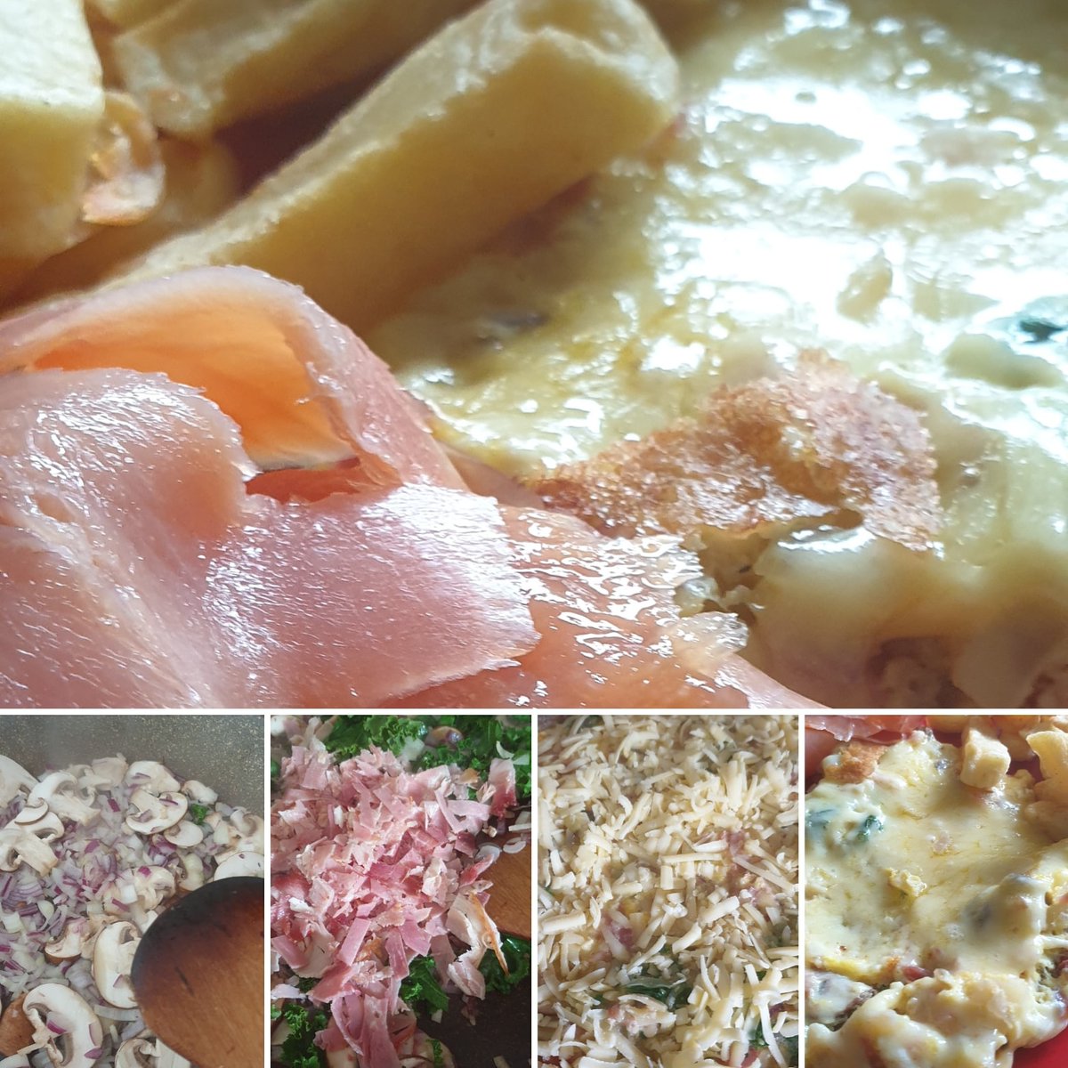 ItsPersonalPTr's tweet photo. Breakfast!
Onions, Mushrooms, Kale, Rosemary Ham and eggs topped with cheese and served with Smoked Salmon and chips!
#teamZeCa #swimthechannel2020 #doverchanneltraining #nationalautisticsociety #youngminds #swimmer #swimforlife #swimsuit https://t.co/pcI5x2yRuG
