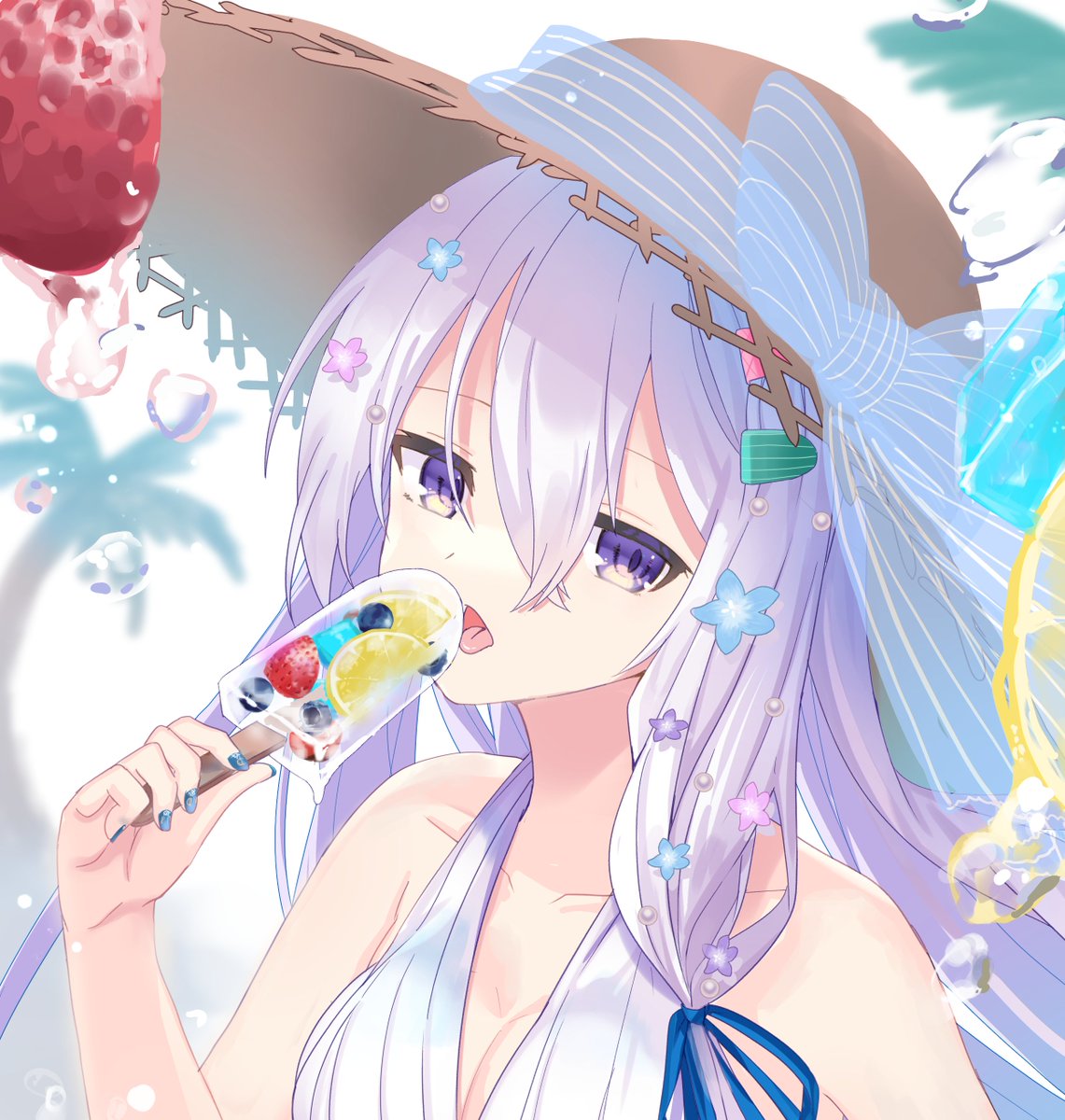 「とうめい の あいす 」|によりのイラスト