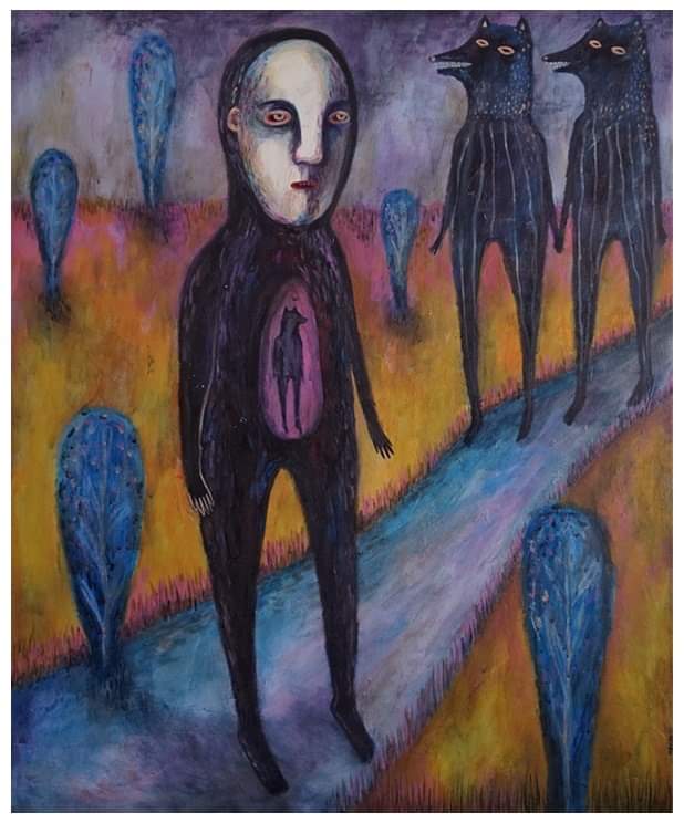 A girl who could not choose between two wolves. My beloved painting made earlier this year. Available on the link below. Coupon code for 15% is SUNSHINE15

saatchiart.com/art/Painting-A…

#art #saatchiart #painting #dog #wolf #love #artoftheday #choices #home #magic #arte