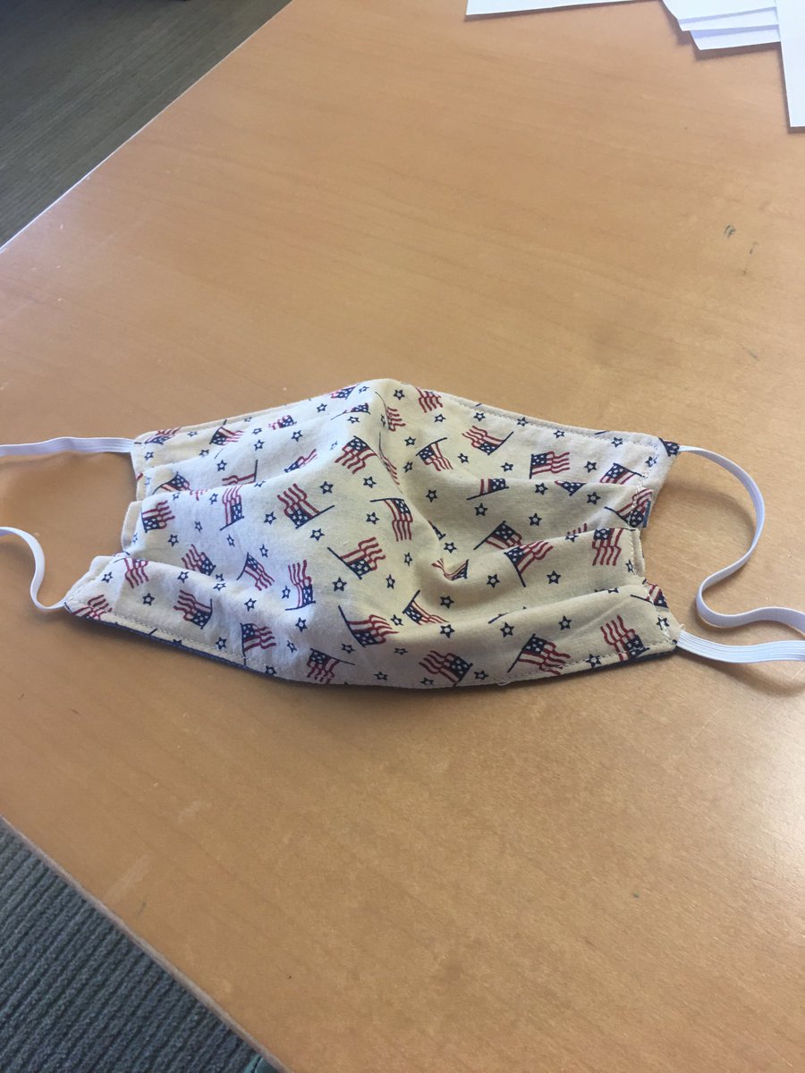 colincowherd's tweet photo. After breaking 15 masks in the last week — my sister delivered.  #ThxMarlene https://t.co/BPKtFT6spM