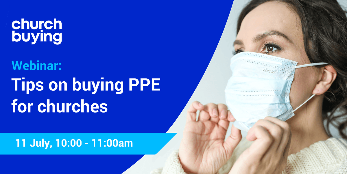 WEBINAR: Saturday, 11 July - Tips on buying PPE and Cleaning, including planning and avoiding substandard products. Book here: bit.ly/3gCxwId

#webinars #PPE #churches