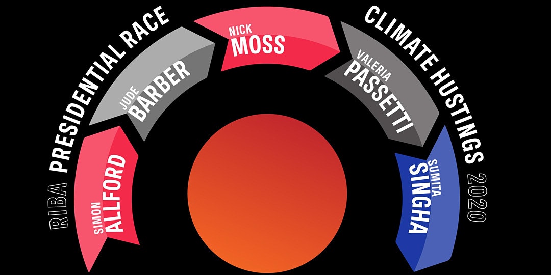 Fantastic that all 5 <a href="/RIBA/">Royal Institute of British Architects</a> President candidates are attending our Climate Hustings on Friday.  

Our excellent chair <a href="/indy_johar/">Indy Johar</a> will be questioning Simon Allford <a href="/AHMMArchitects/">AHMM</a> <a href="/JudeBarber1/">Jude Barber</a> Nick Moss <a href="/Sixtwo__/">.</a>  <a href="/ValeriaPassetti/">Valeria Passetti</a> &amp; <a href="/Autotelic_Arch/">Sumita Singha 💙</a>  

eventbrite.co.uk/e/climate-hust…