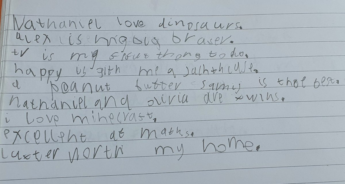 amandajph's tweet photo. Nathaniel and Olivia enjoyed writing their acrostic poems @SherrierY1 First they hand wrote them, then we printed and illustrated them. https://t.co/GMcn8gDzxg