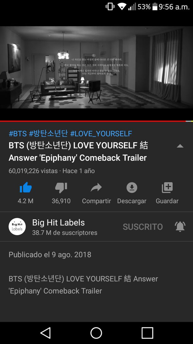 hobineyoonmin's tweet photo. las personitas que realmente haciamos stream sabemos que nos costó mucho aubir de los 59 a los 60 millones pero estoy demasiado feliz por que se logró💜💜
yo no coy a parar hasta llegar a los 70 millones por que lo merece.
@BTS_twt
#epiphany60M https://t.co/e2zKrv8R5T