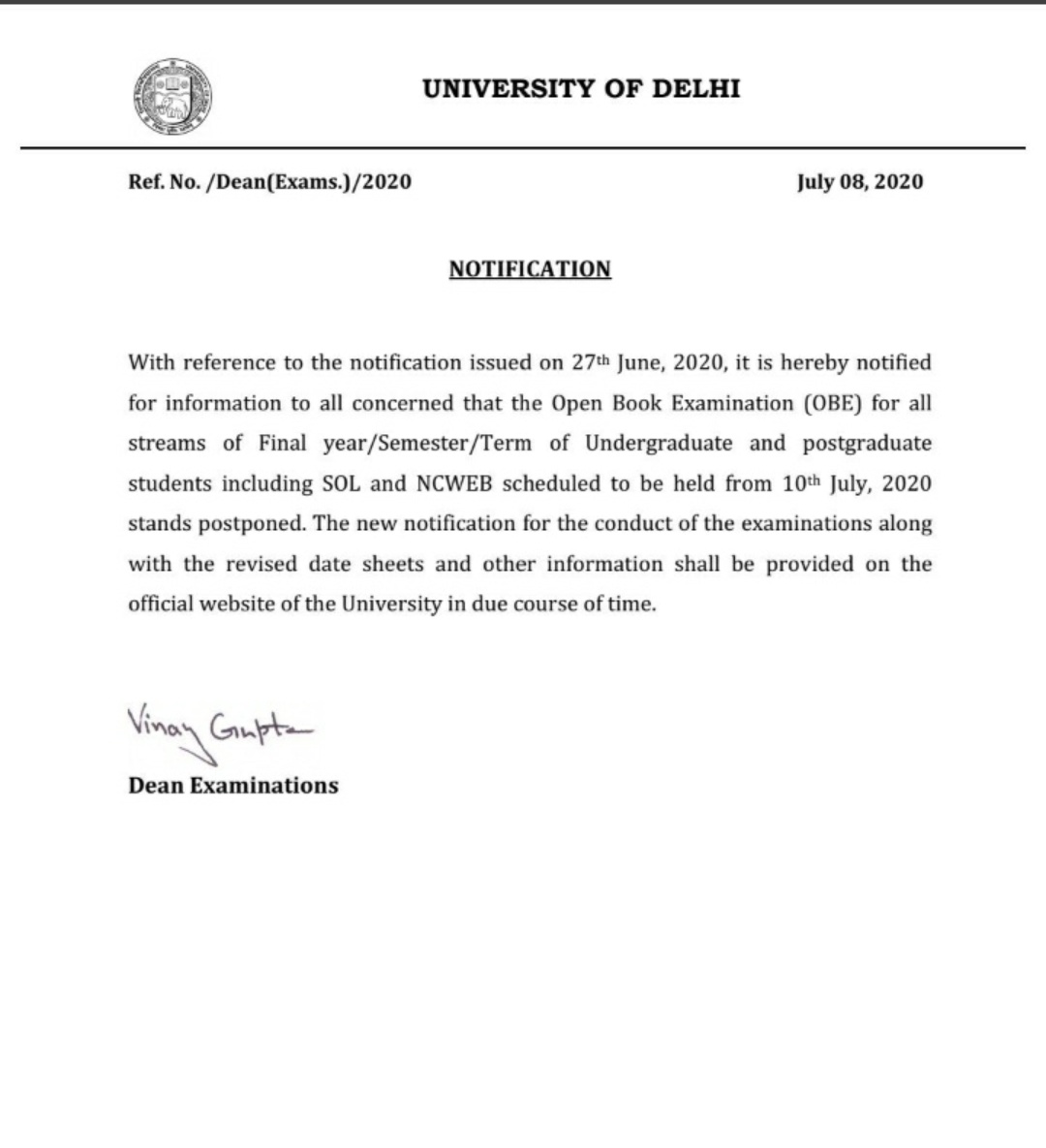 jagratidhamija's tweet photo. After days of anticipation and confusion DU has once again found a way to further increase our anxiety about exams.
#ScrapOBE #ugc_cancel_Exams #SCRAPDUEXAMS #delhiuniversity https://t.co/e9jiq6CxJx