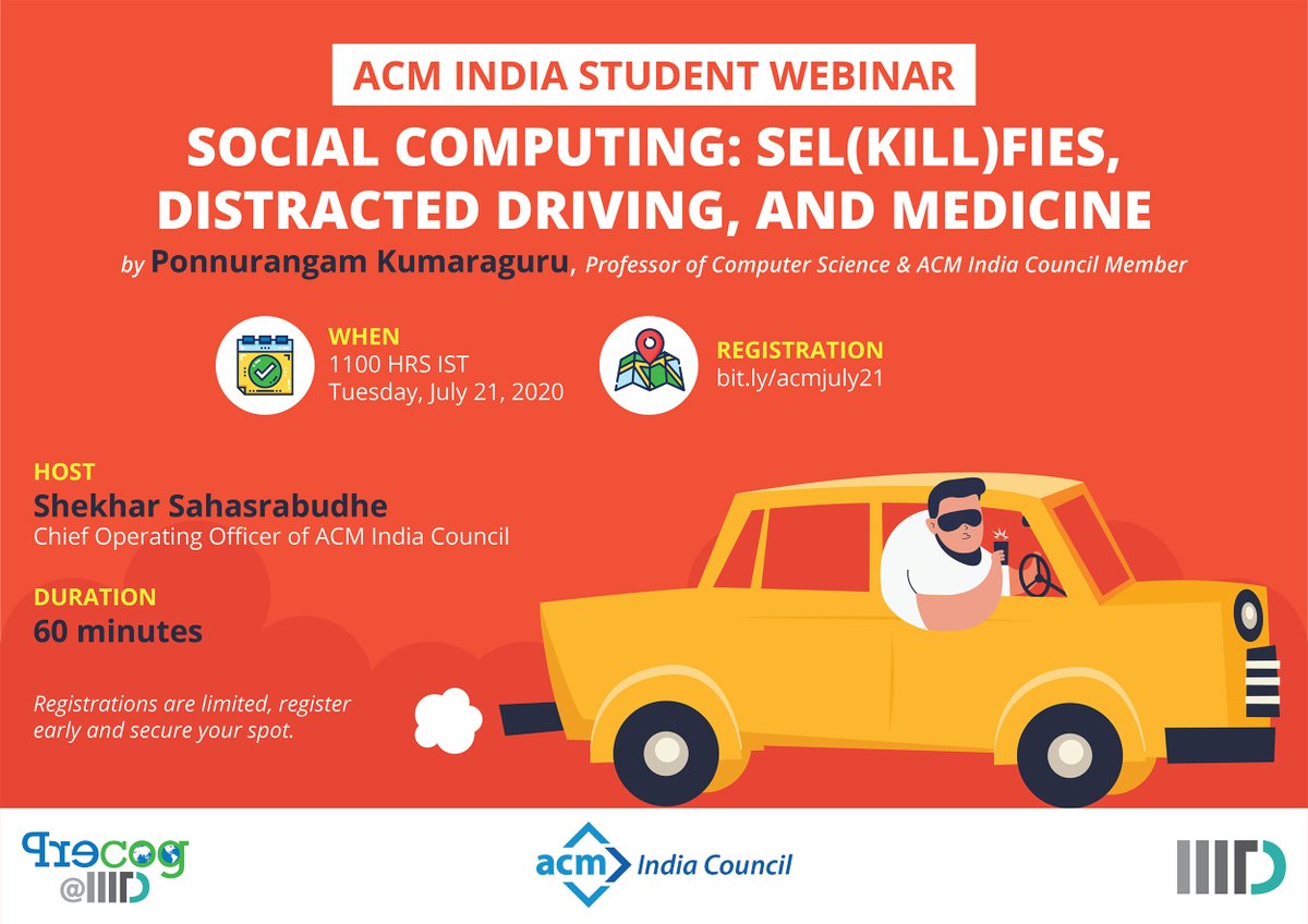 ponguru's tweet photo. Please join, & spread! #Selfie #KillFie #SavingLives #DistractedDriving #Medicine #ProfGiri Thanks to @Indiaacm for the opportunity. \c @TheOfficialACM https://t.co/f7xV79uelU