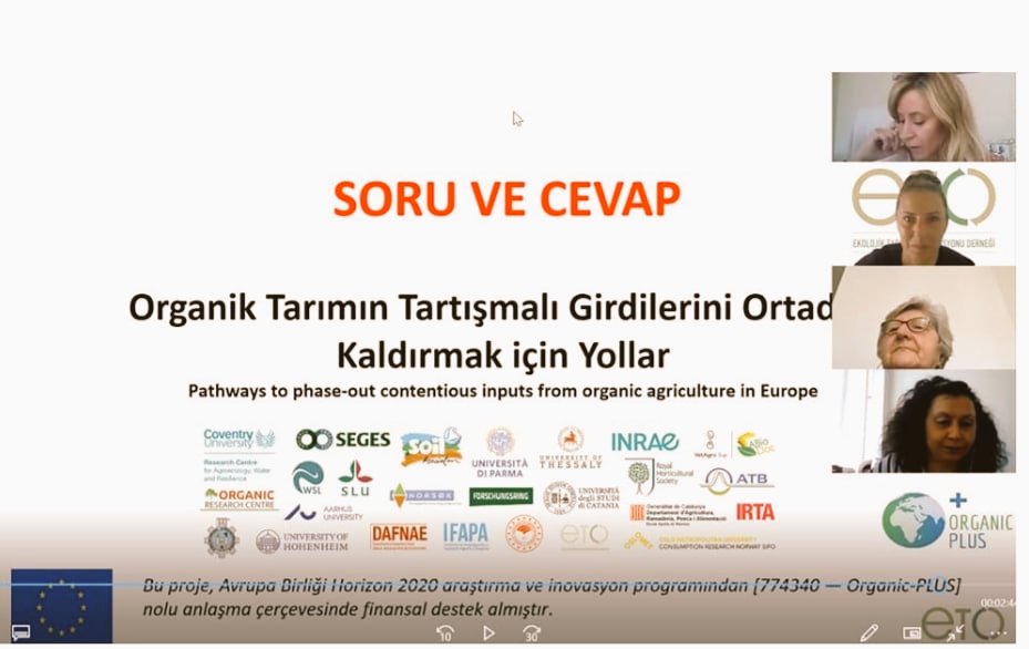 etodernek's tweet photo. Derneğimiz bugün "Avrupa'da organik tarımın tartışmalı girdilerini ortadan kaldırmak için yollar" başlıklı  @Organic plus projesi kapsamında, çevrimiçi  bir bilgilendirme toplantısı düzenledi.
#etodernek #organiktarım #tartismaligirdiler https://t.co/d40I4wRXhD