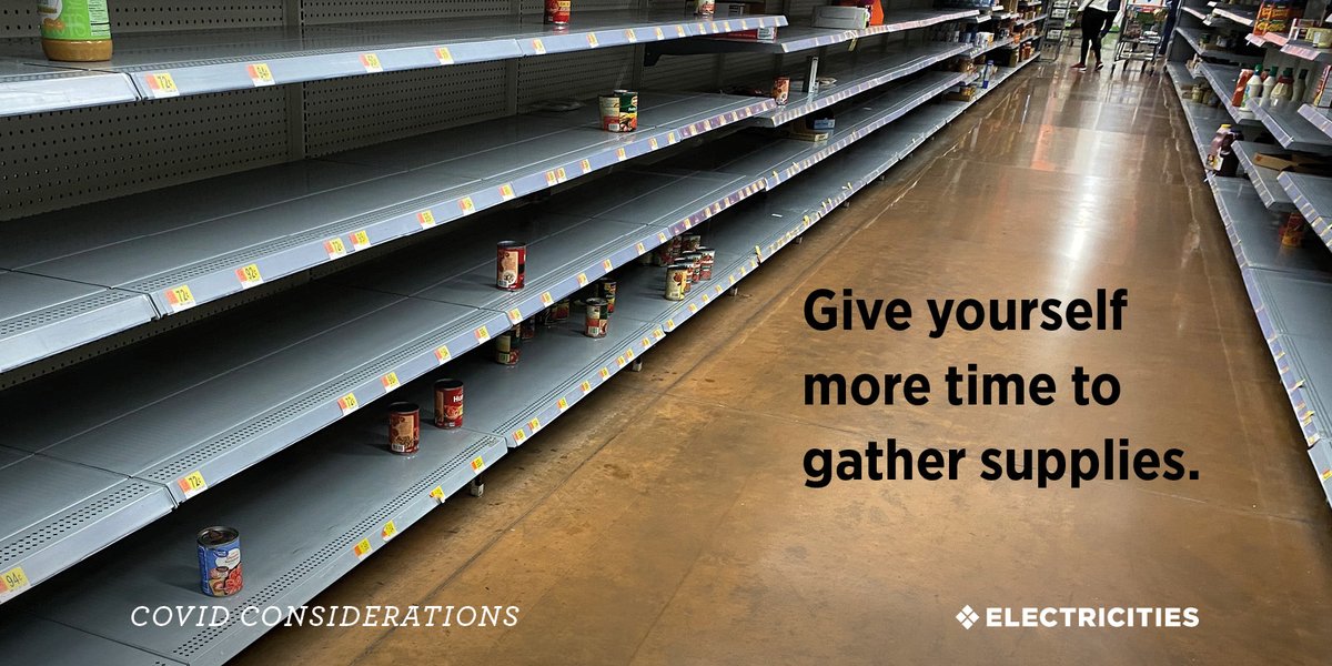 Preparing for severe weather may be different this year because of #COVID19. Give yourself more time than usual to prepare your emergency food, water, medicines, and other supplies due to disrupted supply chains.