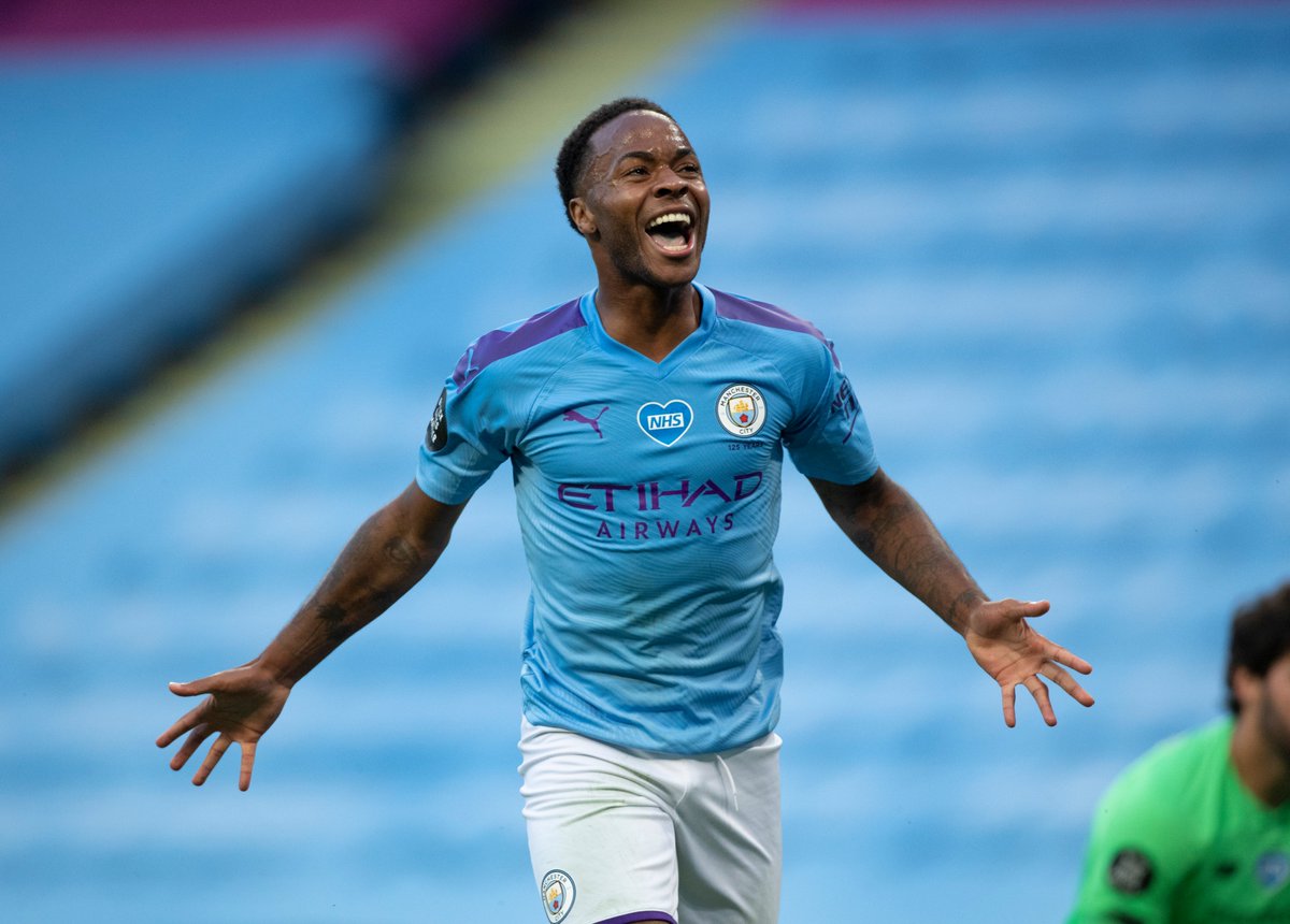 brfootball's tweet photo. Aguero—16
Sterling—13
KDB—11
Gabriel Jesus—11
Mahrez—10

Man City are the first team in Premier League history to have five players score 10+ goals in a single season 🔥 https://t.co/karxiCLhTG