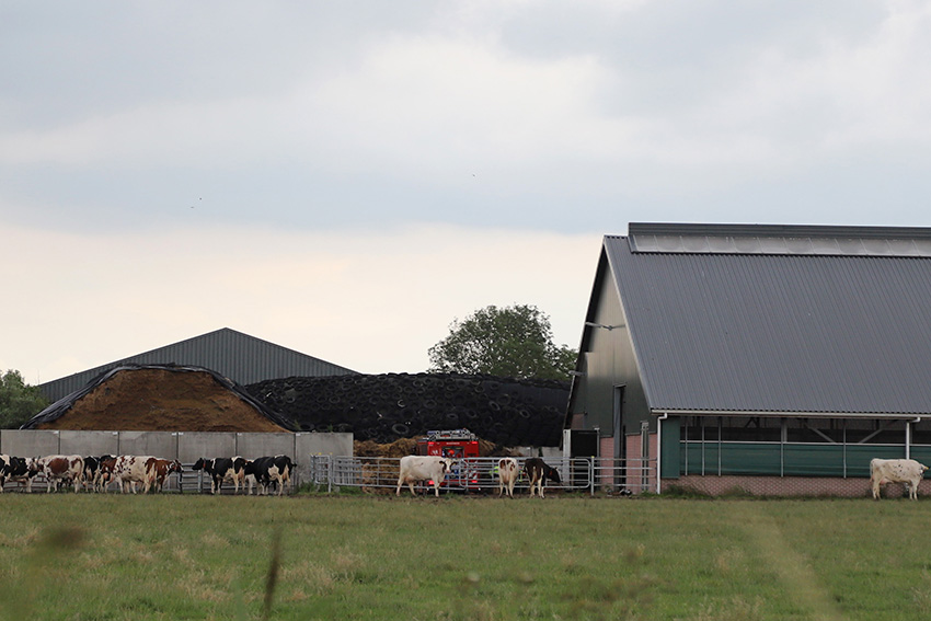 Hulpdiensten in actie vanwege vermiste persoon op boerderij..