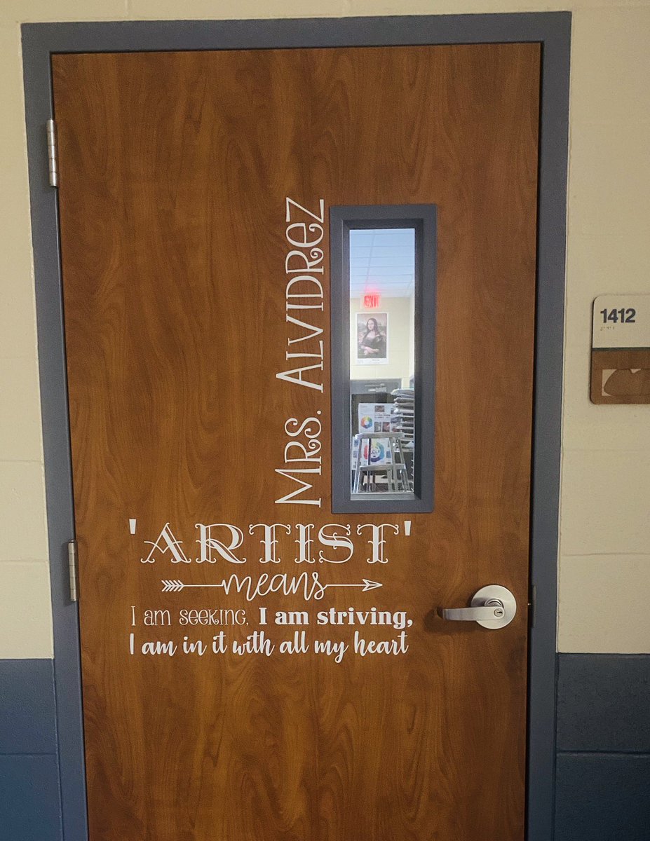 TWCP_ART's tweet photo. TWCP Art department would like to welcome Mrs. Alvidrez to the CP Family.... well welcome back because she is a Cavalier Alumni 💙💚💙. She is excited to get started this coming school year and looks forward to meeting everyone #awwCP #TWCPArt @ConroeFineArts @CollegeParkHS https://t.co/3fquGXYLEV