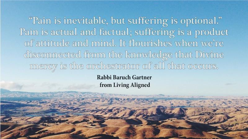 rabbigartner's tweet photo. #LivingAligned Suffering--Is Optional #selfhelp #motivationalquotes: "Pain is inevitable, but suffering is optional. Pain is actual and factual; suffering is a product of attitude and mind. It flourishes when we're disconnected from the knowledge that... https://t.co/Hn9tBfn3ua https://t.co/ryqIxiYg58