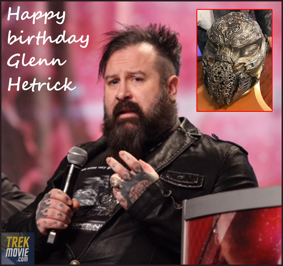 TrekMovie's tweet photo. Happy birthday to #StarTrekDiscovery's creature and makeup effects designer @glenn_hetrick! #StarTrek #FaceOff #AlchemyStudios https://t.co/Iue2CIdKrK